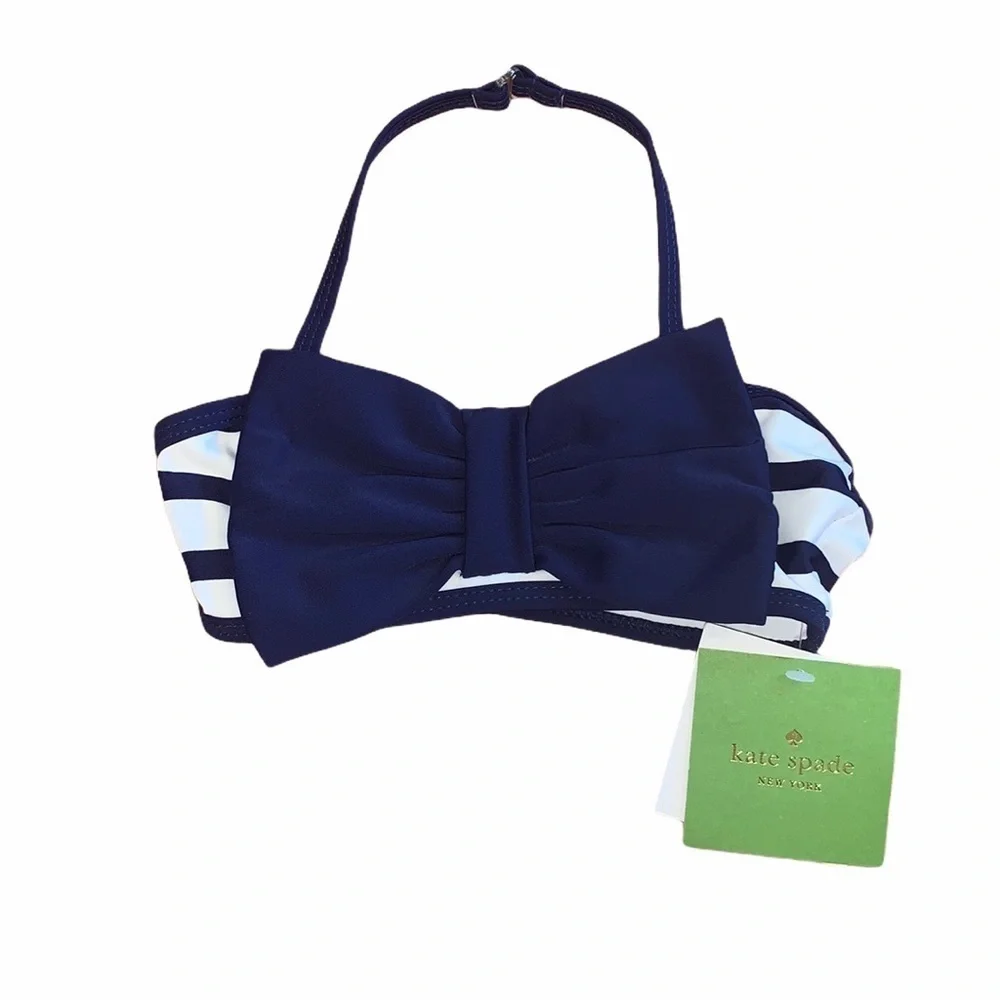 NWT Kate Spade Toddler Bow Halter Bikini‎ Top